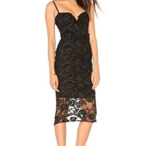 NOOKIE for REVOLVE Lucia Lace Midi Lace Dress Size Large